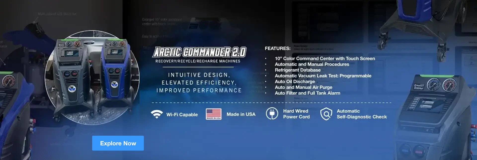 Mastercool’s enhanced Arctic Commander 2.0 line of R/R/R machines