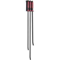 Mayhew 14068 - 3pc Long & Heavy Duty Pry Bar Set & Rack