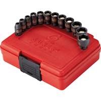 Sunex 1822 - 1/4" Dr. 12 Pc Magnetic Metric Impact Socket Set