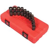 Sunex 1825 - 11pc 1/4" Dr Metric 12pt Universal Magnetic Impact Socket Set