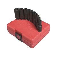 Sunex 1830 - 10 Pcs 1/4" Dr Deep Sae Magnetic Impact Socket Set