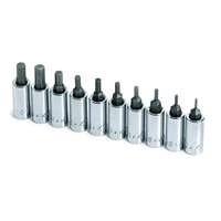 SK Hand Tool 19731 - 10 Piece Hex Bit Socket Set - 1/4" Drive