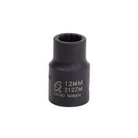 Sunex 212ZM - 1/2" Dr. 12mm 12 Point Impact Socket