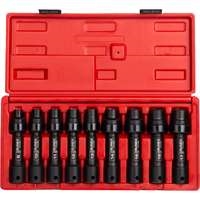 Sunex 2695 - 9pc 1/2" Dr Metric 12PT Driveline Impact Socket Set