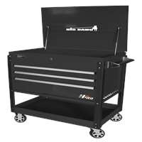 43" BIG DAWG 3-DRAWER SERVICE CART-BLACK