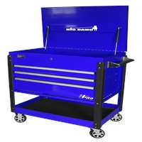 43" BIG DAWG 3-DRAWER SERVICE CART-BLUE