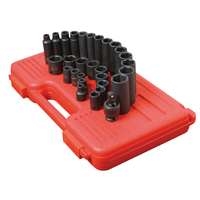 Sunex 3329 - 3/8" Dr 29pc Metric Short/Deep Impact Socket Set