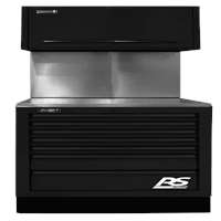 36”  CTS Set with Solid Back Splash - Black