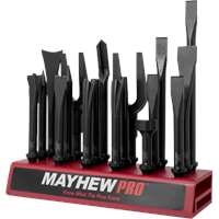 Mayhew 37394 - 18pc Pneumatic Chisel Display Block