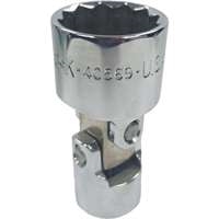 SK Hand Tool 40569 - 19mm 12PT Flex Chrome Socket - 3/8" Drive