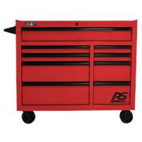 41" RS PRO 9 DWR ROLLING CABINET-RED