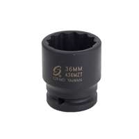 Sunex 436MZT - 36mm 12PT ThinWall Impact Socket - 3/4" Drive