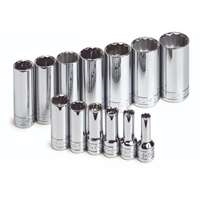 SK Hand Tool 4453 - 13PC 12PT Deep Socket Set - 3/8" Drive
