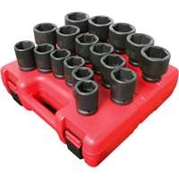 Sunex 4684 - 3/4" Drive 17pc Metric Impact Socket Set