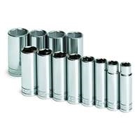 SK Hand Tool 4822 - 12pc 1/2"dr Sae Deep Set 12pc