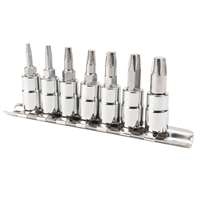 Wilmar W36790 - 7pc 1/4 Dr Star Bit Extractor Socket Set