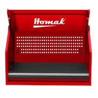 54" RS PRO TOP HUTCH-RED