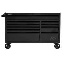 54" RS PRO 10 DWR ROLLING CABINET-BK