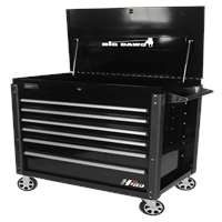 43" BIG DAWG 6-DRAWER SERVICE CART-BLACK