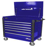 43" BIG DAWG 6-DRAWER SERVICE CART-BLUE