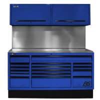 72” CTS Set with Solid Back Splash - Blue