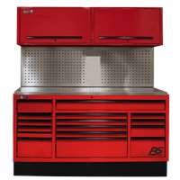 72” CTS Set with Tool Board Back Splash - Red