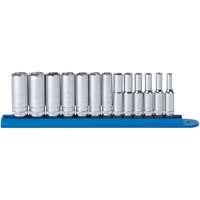 Gearwrench 80304 - 13pc 1/4" Dr. 6PT Deep Metric Socket Set