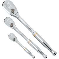 Gearwrench 81206T - 3pc 1/4", 3/8" & 1/2" Dr. 90T Teardrop Ratchet Set