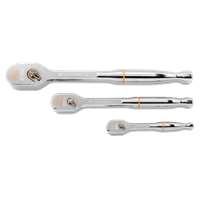 3 Piece 1/4", 3/8" and 1/2" Drive 120XP™ Full Polish Teardrop Ratchet Set