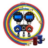 Mastercool 82172 - Black Series Mini-Fold R1234yf Compact 2-Way Aluminum Manifold