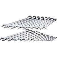 SK Hand Tool 86043 - 23pc SAE Chrome Combination Wrench Set