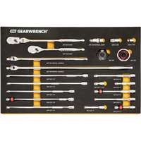 Gearwrench 86521 - 21 Pc. 3/8" 90-Tooth Ratchet & Drive Tool Set with EVA Foam Tray