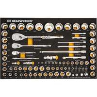 Gearwrench 86529 - 83pc 1/4", 3/8", 1/2" 90T SAE/Metric Mechanics Tool Set With EVA Foam Tray