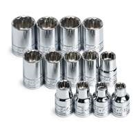 SK Hand Tool 89023 - 3/8" Dr 13pc 12PT Metric Socket Set