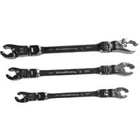 Gearwrench 89098 - SAE Ratchet Flex Flare Nut Set, 3-Piece