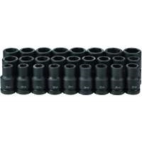 Grey Pneumatic 9026MD - 26PC 1" Dr 6PT Deep Impact Set