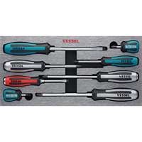 Vessel 980MIXEVA - Megadora Impacta Assorted Screwdriver 8pcs Set
