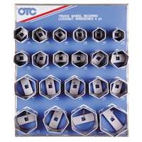 OTC 9850 - 6PT Wheel Bearing Locknut Sockets with Tool Board