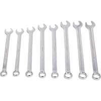 Sunex 9919MA - 8 Pc Metric Fully Polished V-groove Combination Wrench Set