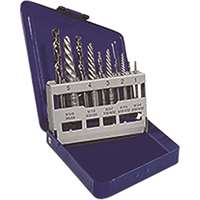 10 Pc. Left-Hand Spiral Extractor & Drill Bit Set