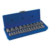 25 Pc. Hex Head Multi-Spline Screw Extractor Set