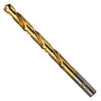 (AHN-63913) 13/64" Titanium Nitride Coated High Speed Steel Fractional Straight Shank Jobber Length Drill Bit