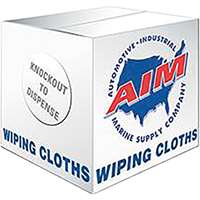 (AIM-46403-25) New Washed White Bleached Knit Rags 25 lb. Box