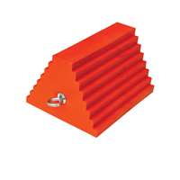 URETHANE ORANGE WHEEL CHOCK, 27"-32" TIRES