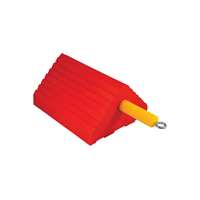 ORANGE WHEEL CHOCK, TIRE SIZE 27-32"