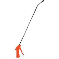 Deluxe Air Blow Gun with 20" Long Angled Nozzle and 1/2" Removable Rubber Tip