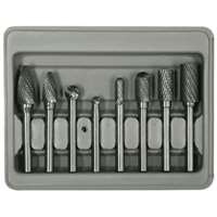 8 Piece Double Cut Carbide     Rotarty Burr Set with 1/4" Shank