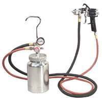 2 Quart Pressure Pot with Silver Gun and Hose, 1.7mm Nozzle