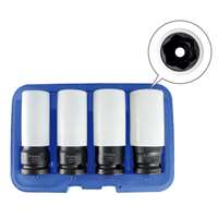 Flank Bite Damaged Lug Nut Socket Set w/ Spinning Protective Sleeves