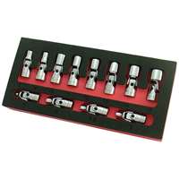12 Pc. 1/4" Dr. Flex Socket Set - 6 Point